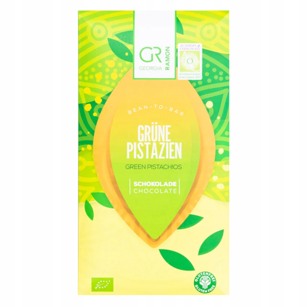 2x Georgia Ramon Bílá Čokoláda se Sicílií Pistácie 50g Premium