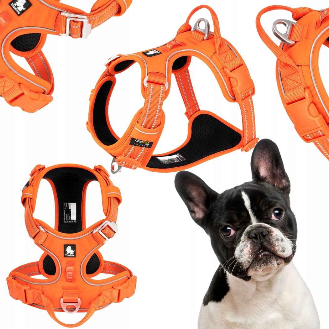 Levně Postroj Pro Psa Easy Walk Truelove Front Line Premium Cordura Oranžový M