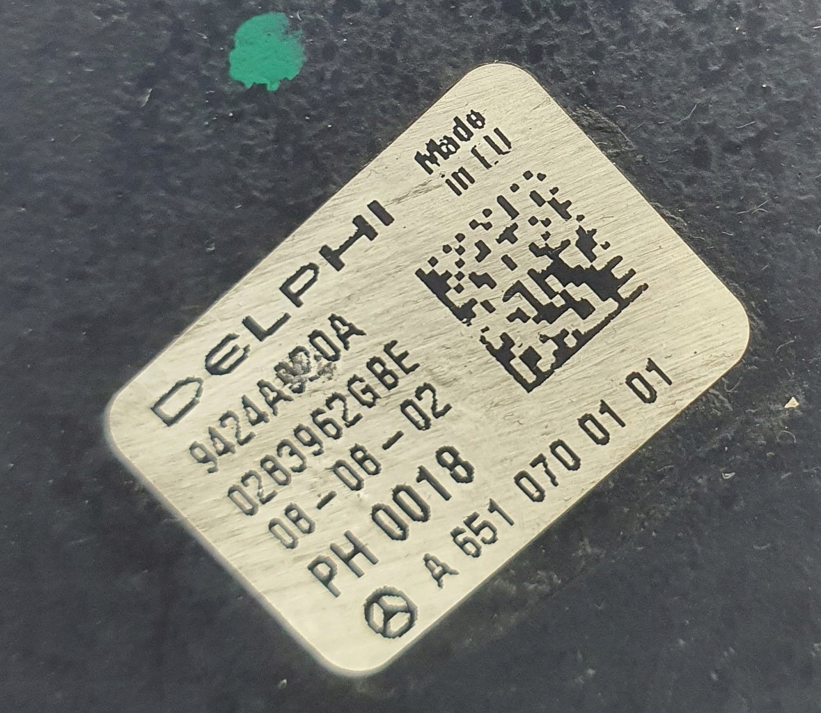 POMPA WTRYSKOWA MERCEDES W204 2.2 CDI A6510700101 Producent części Inny