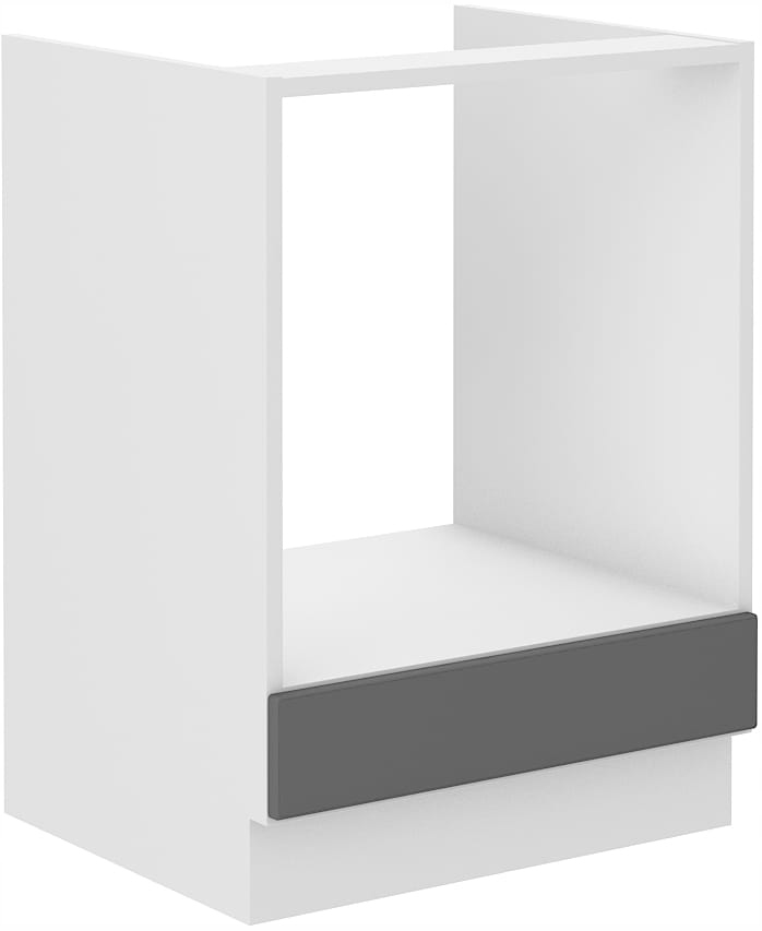 Kuchyňská Skříňka Pod Troubu 60 CM Stilo Šedá Bílá