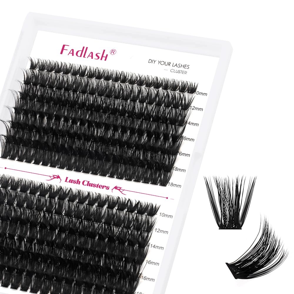 Pupínky umělých řas Diy 280 Kusů černé 60D 80D 07D 1018 Fadlash