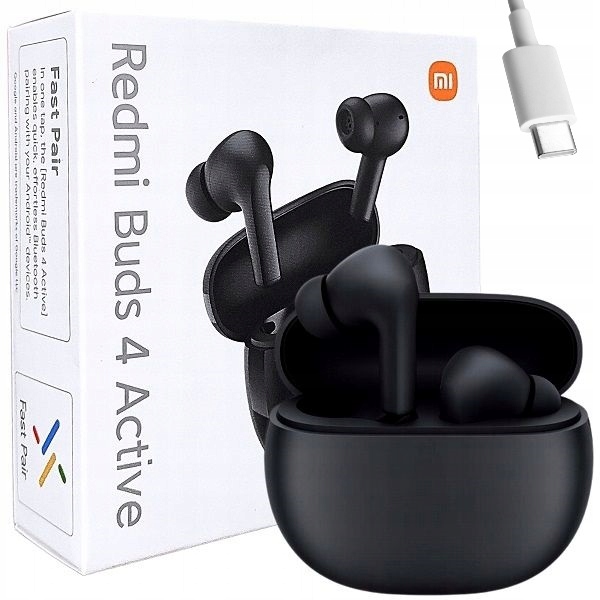 Słuchawki bezprzewodowe dokanałowe Xiaomi Redmi Buds 4 Active czarne