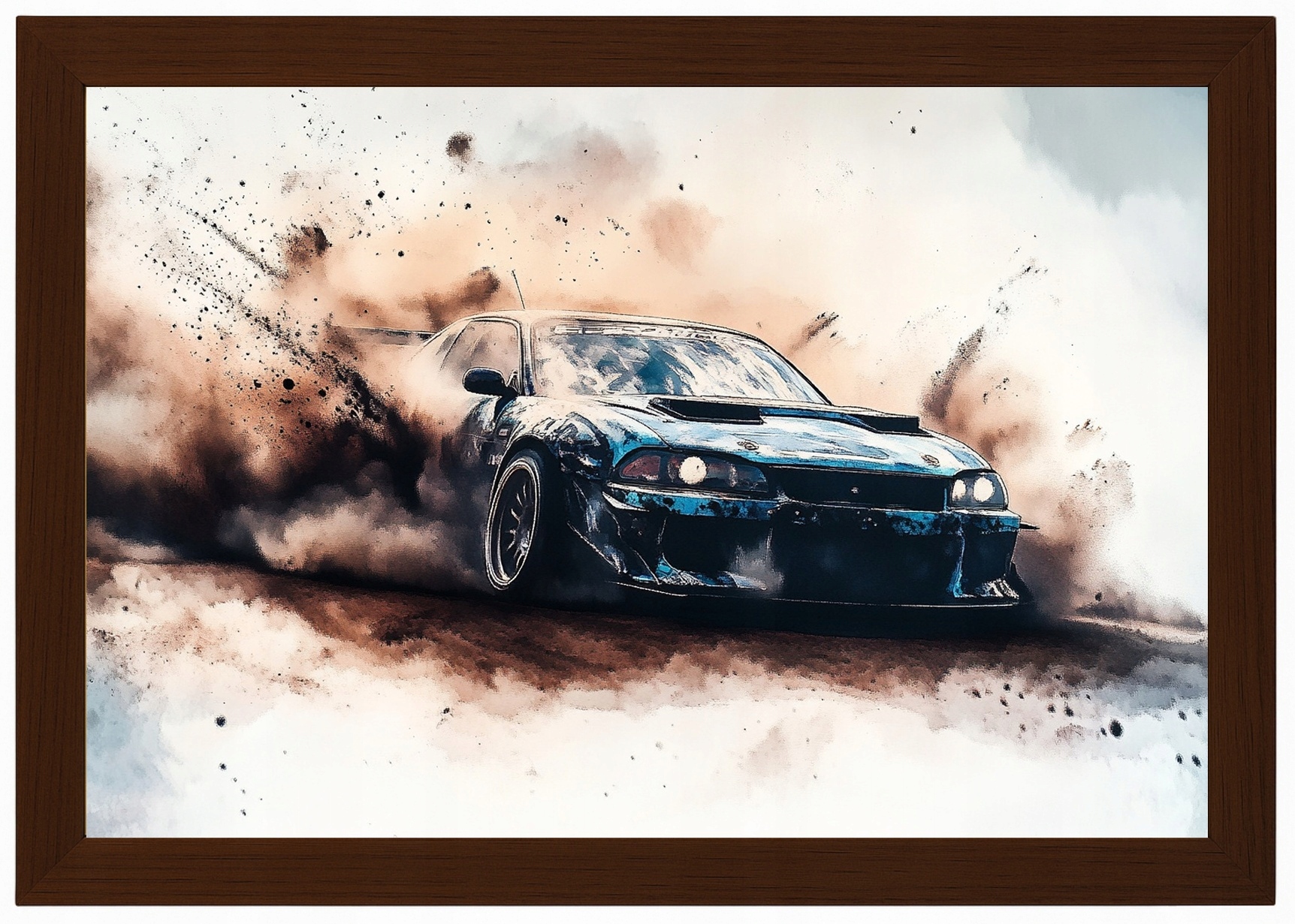 Plakát Rámeček Rámem Sportovní Vůz Drift Tuning Závodní Auto 60x40