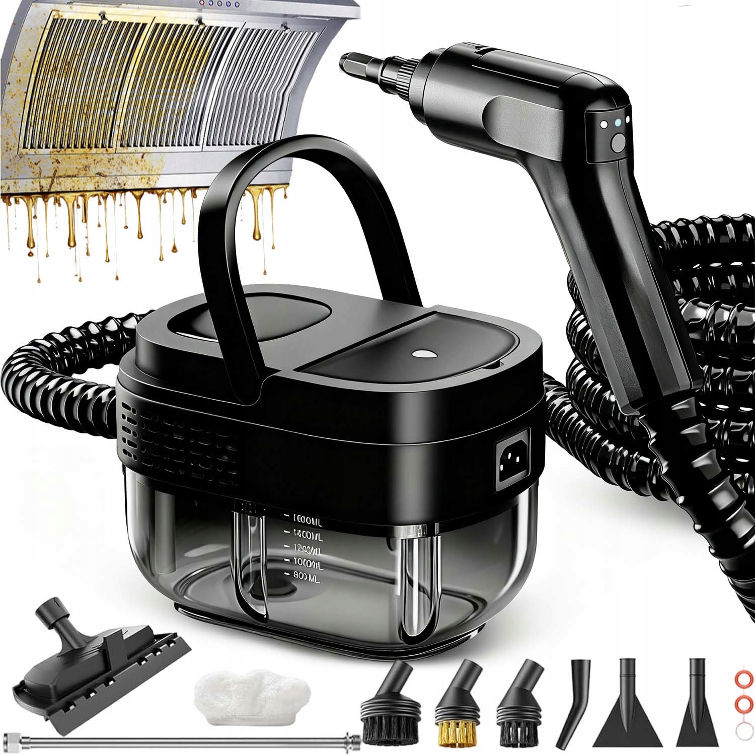 Ręczna Myjka Parowa Do Tapicerki Okien Czyszczenia Płytek Zestaw 2500W