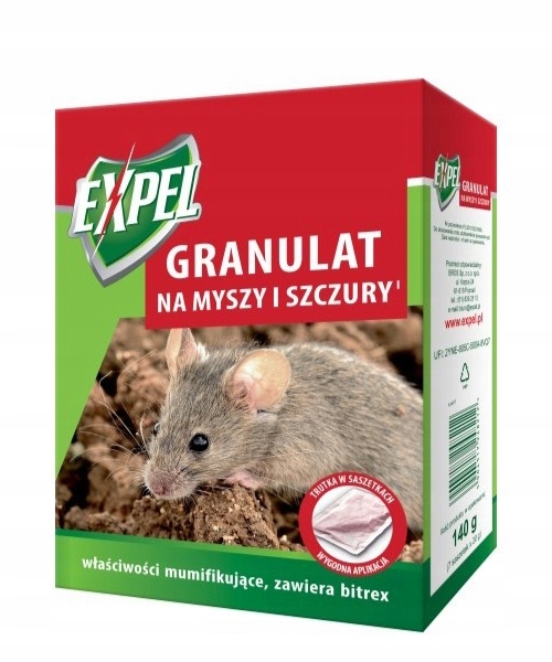 

Expel Granulat na Myszy Szczury w Saszetkach 140g
