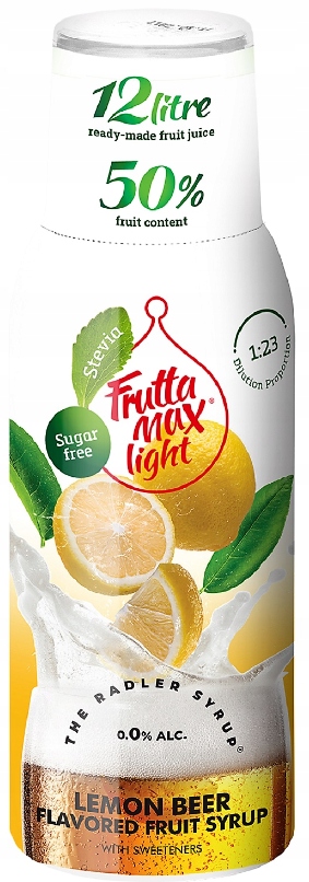 FRUTTAMAX Syrop Radler Cytrynowy 500ml na 12litrów