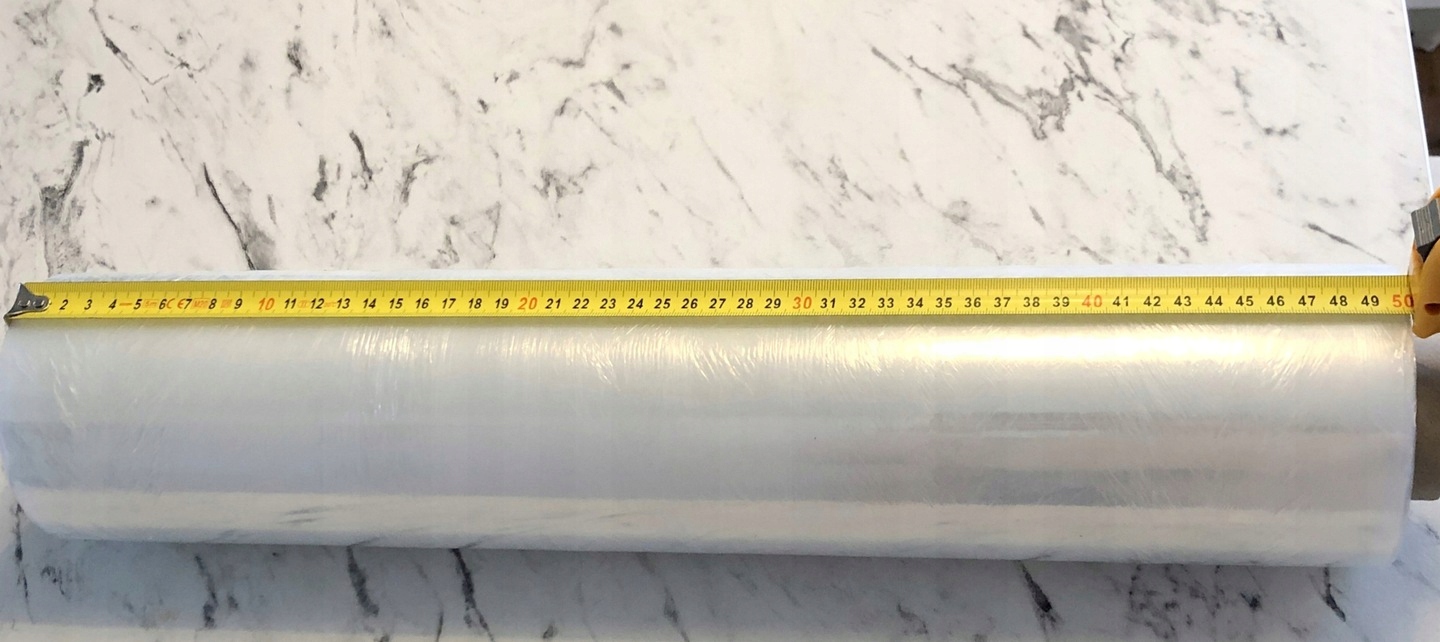 Folia stretch transparetna 300m solidna 20µm Waga netto folii 2.75 kg