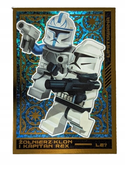 Karta Lego Star Wars Edycja Mocy LE7 Żołnierz-klon I Kapitan Rex