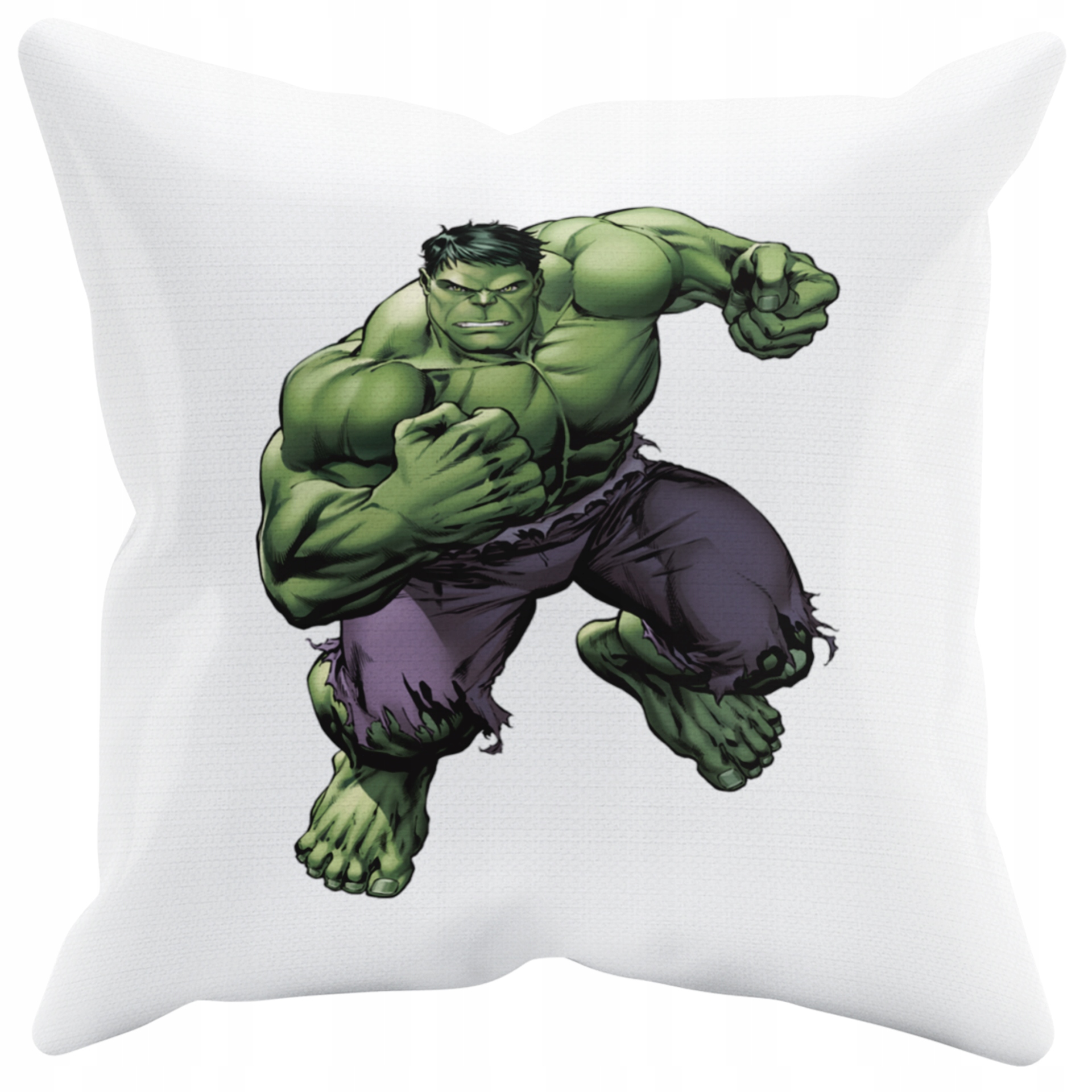 POSZEWKA NA PODUSZKĘ JAŚKA DO PRZEDSZKOLA HULK + IMIĘ GRATIS Kolor dominujący biel