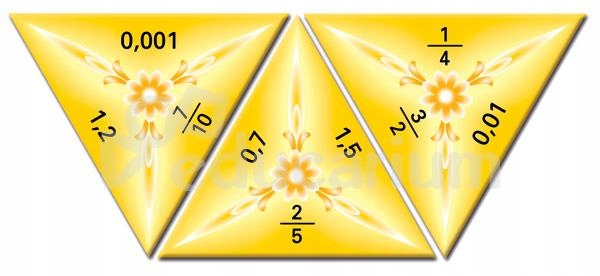 Układanka Schubitrix - ułamki dziesiętne