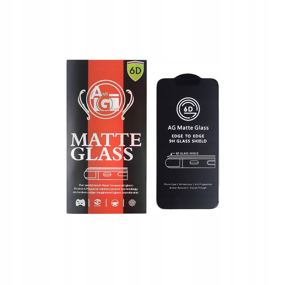 Szkło hartowane 6D matowe do Samsung Galaxy S22 S23 czarna ramka