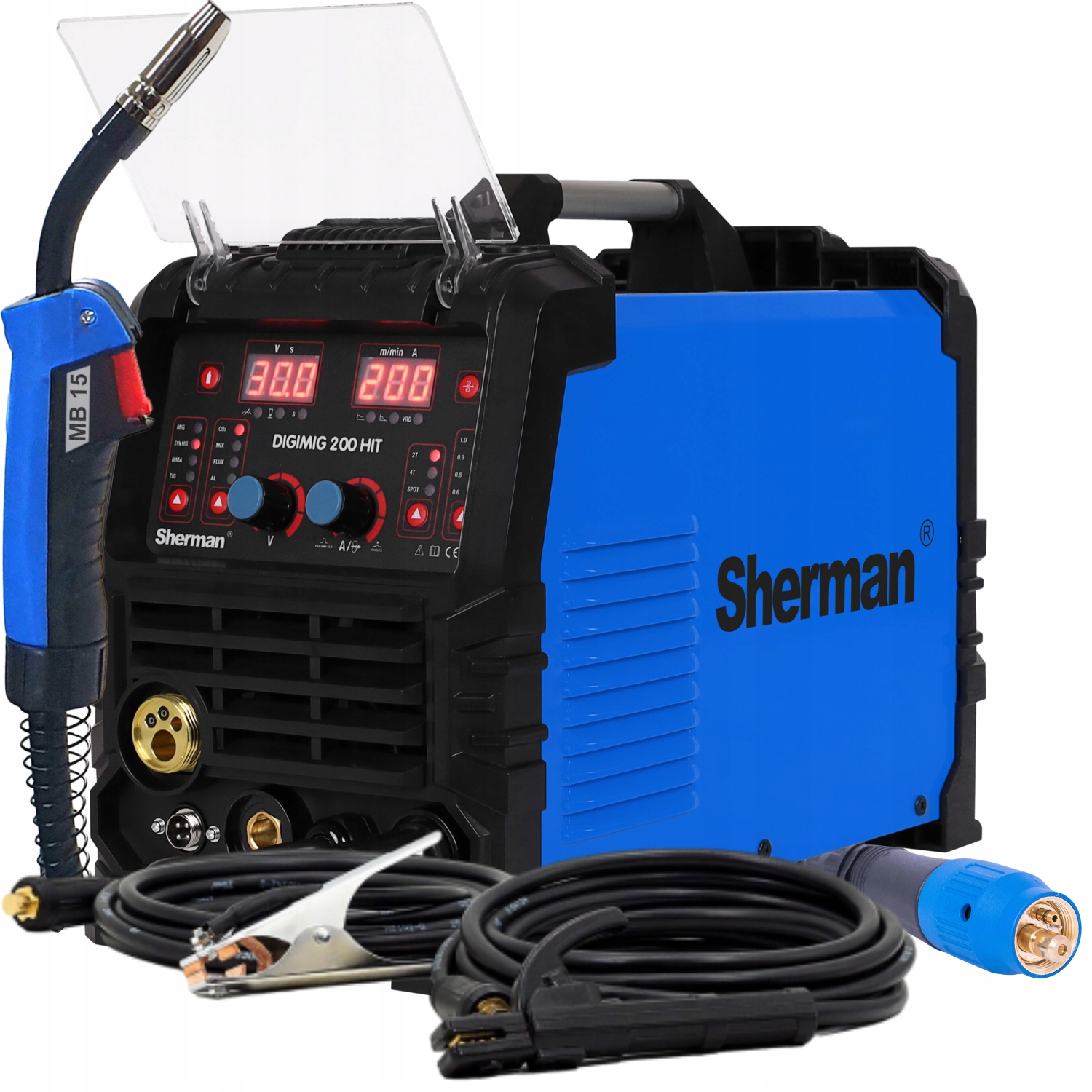 Spawarka inwertorowa synergiczna Digimig 200 Mig Tig Mma 200A