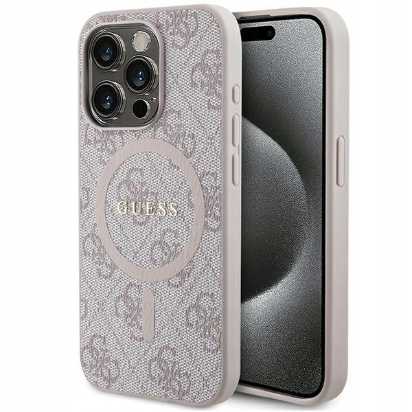 Pouzdro Guess GUHMP15XG4GFRP Apple iPhone 15 Pro Max pevné pouzdro 4G Collection Le