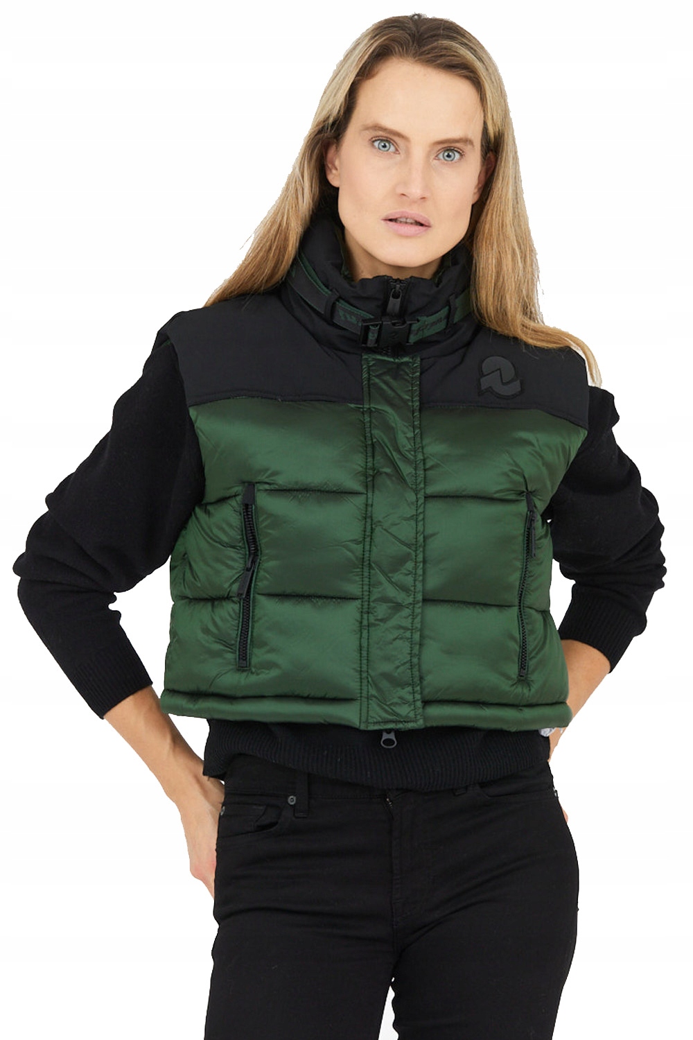 Invicta Zelená péřová vesta, velikost L