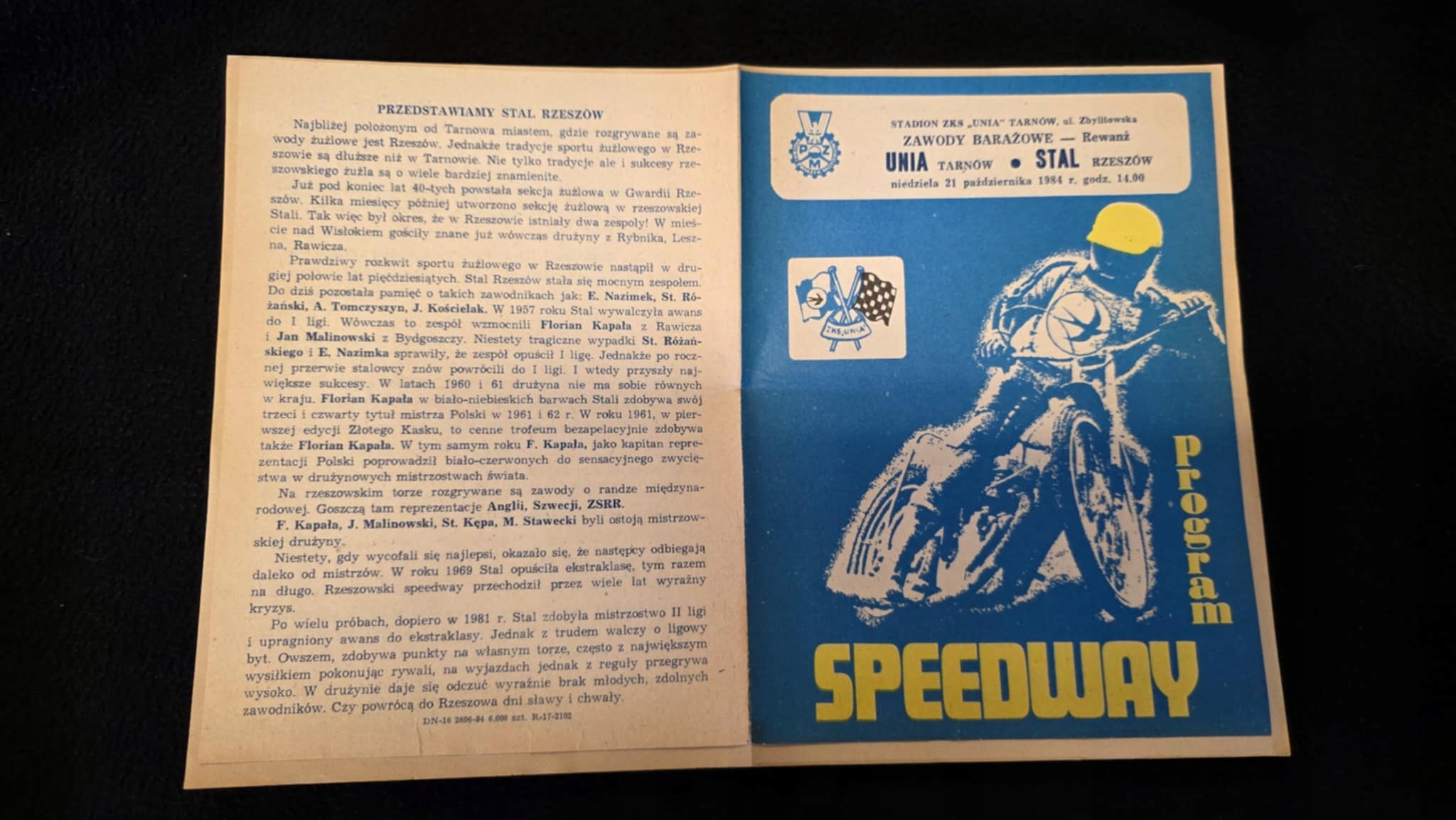 UNIA TARNÓW STAL RZESZÓW 1984