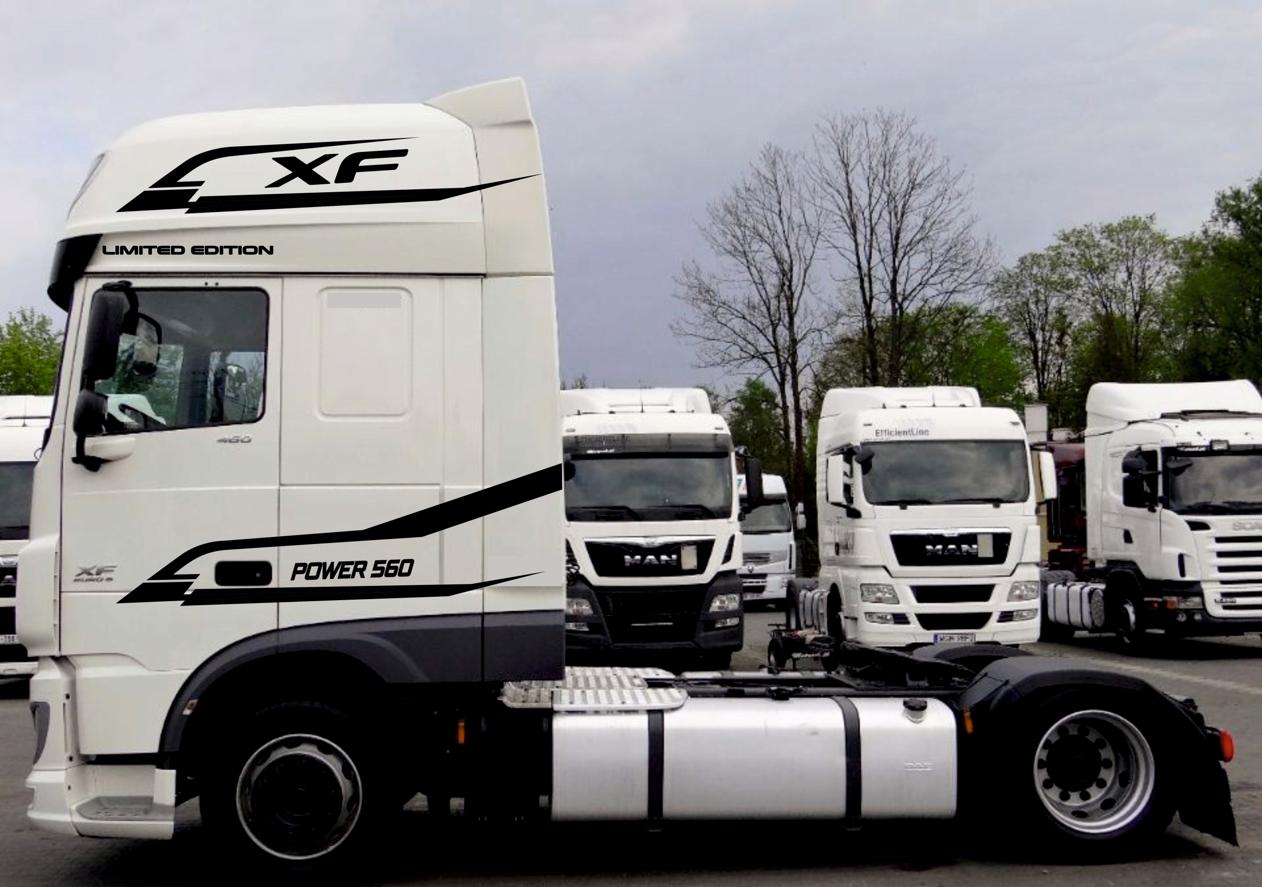 NAKLEJKI NAKLEJKA DAF XF 106 EURO 6 WZÓR 21 JEDEN KOLOR