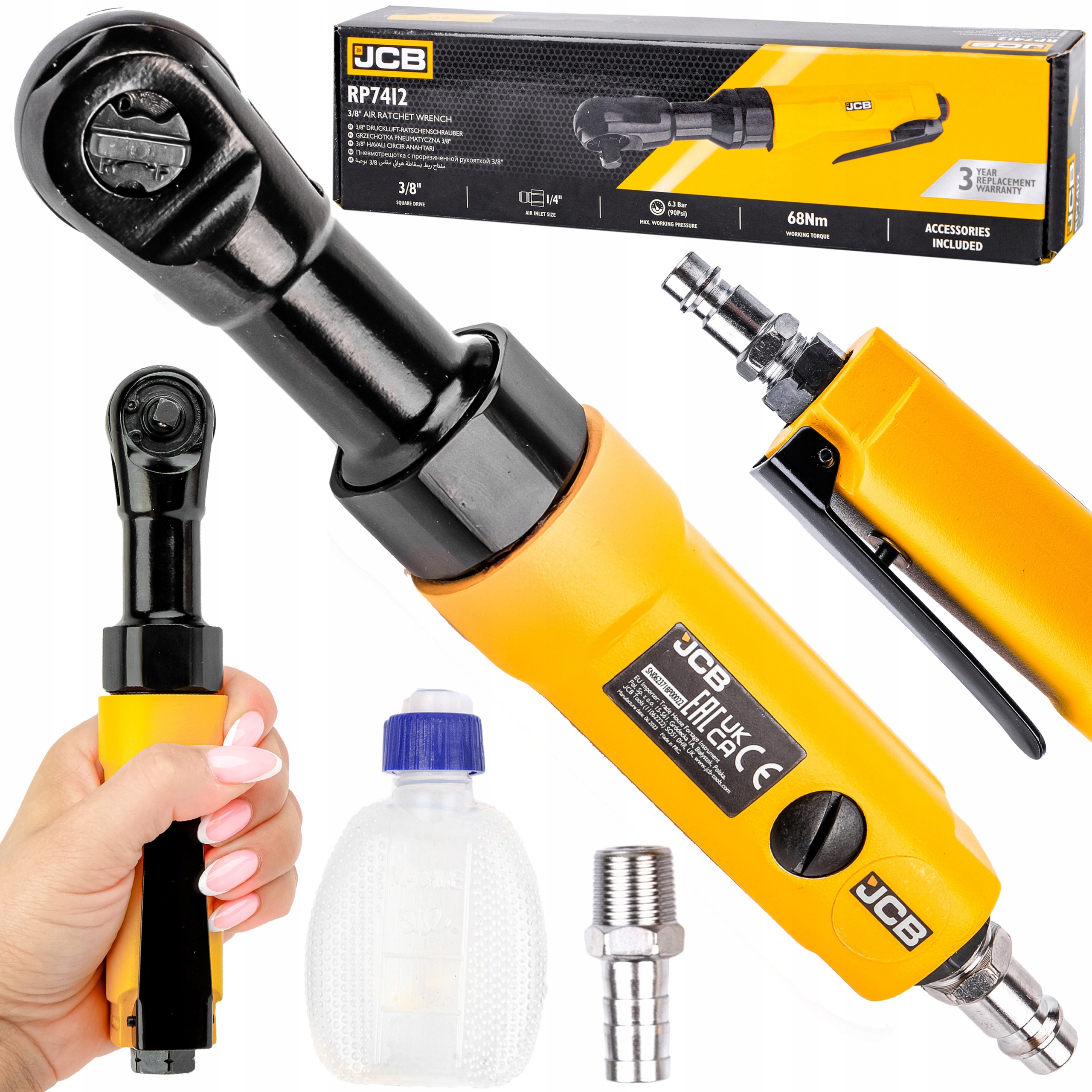 GRZECHOTKA PNEUMATYCZNA 3/8