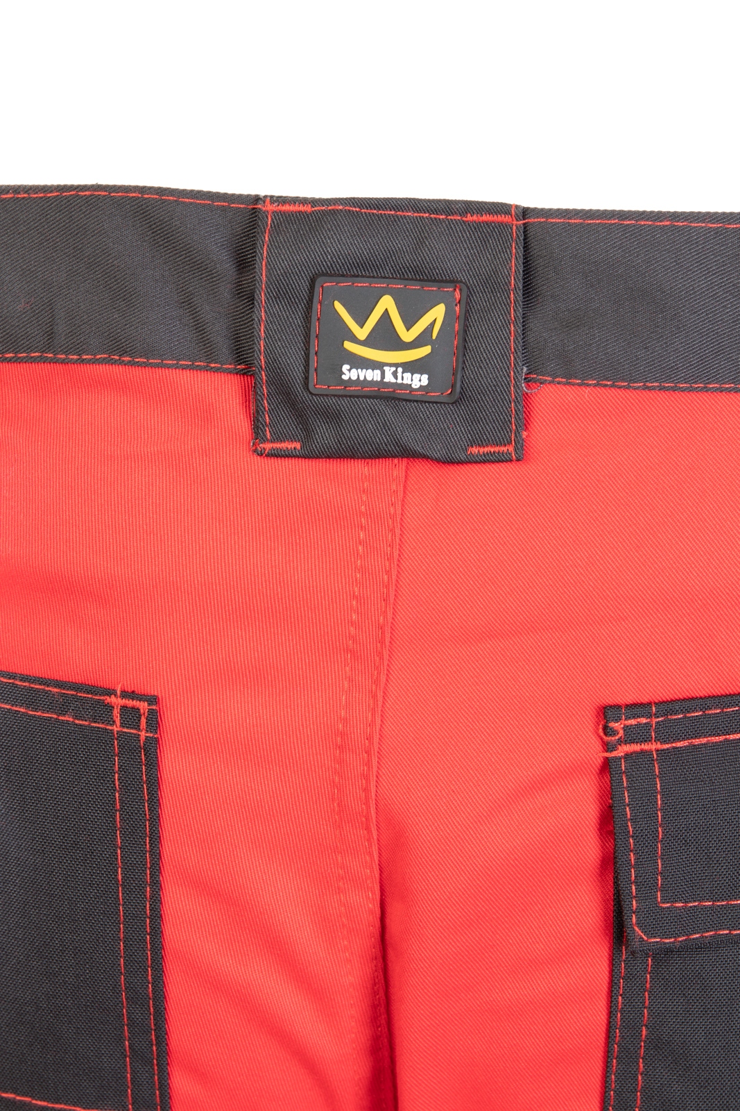 SPODNIE ROBOCZE MOCNE CZERWONE SEVEN KINGS RUBIN Model Rubin