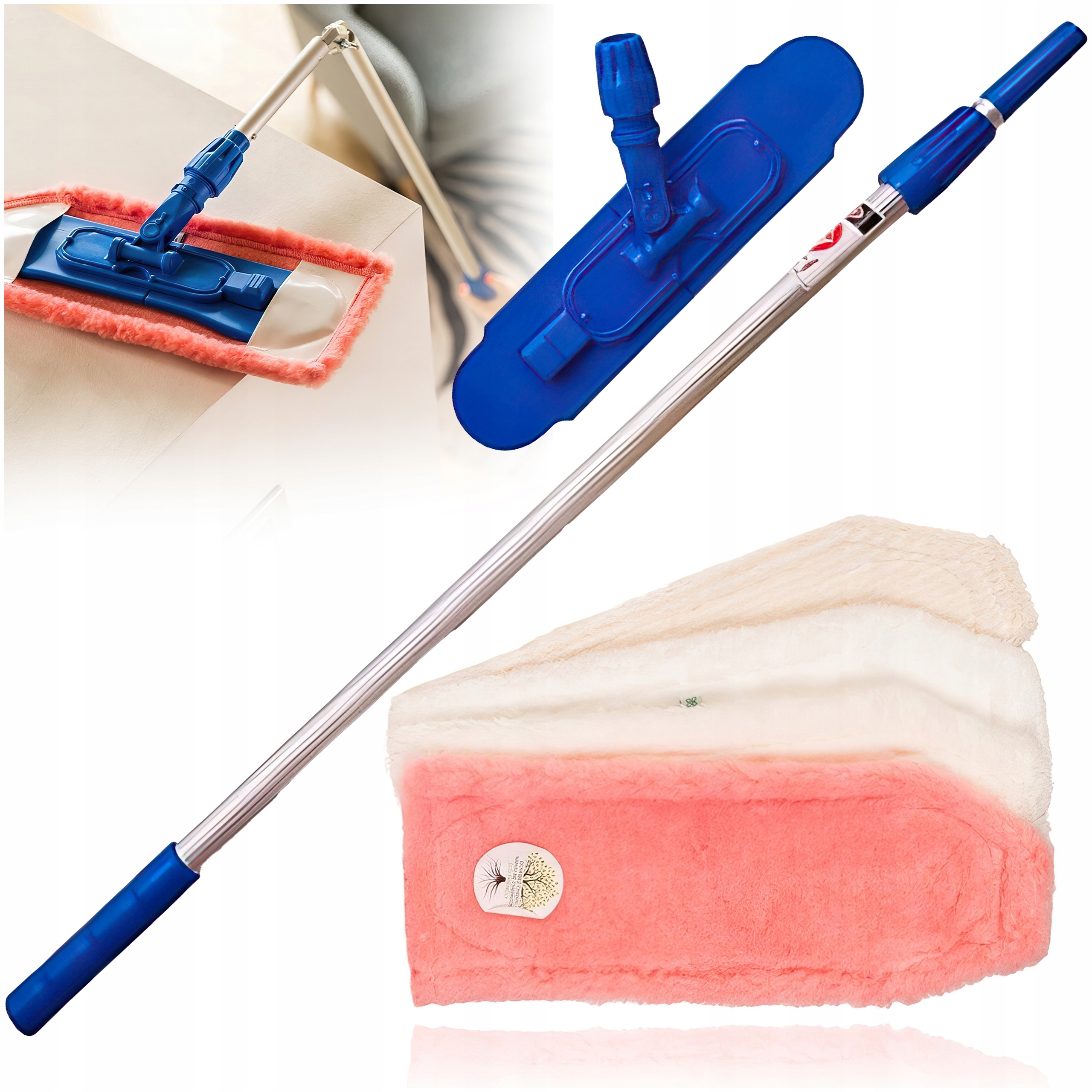 Levně Kompletní Podlahová Sada Pro Mytí Všech Povrchů 4 Stop Raypath