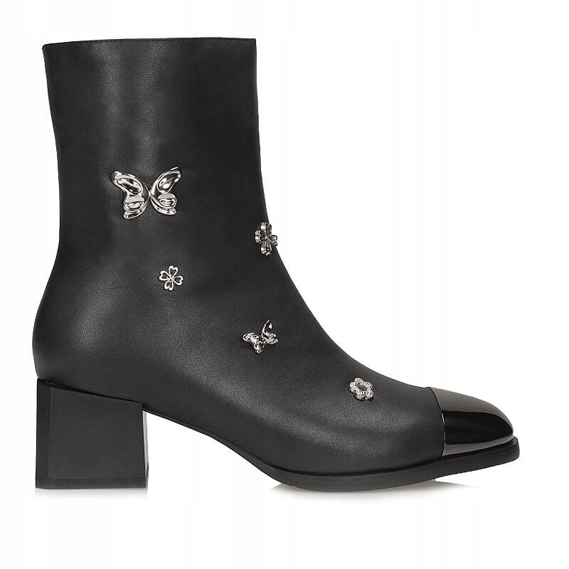 Originální pohodlné Dámské kotníkové boty na podpatku Artiker 55C0456 motýlci