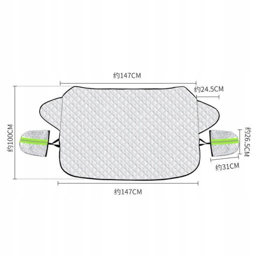 OSŁONA ANTYSZRONOWA MATA SZYBĘ PRZECIWSZRONOWA Rodzaj maty na szyby