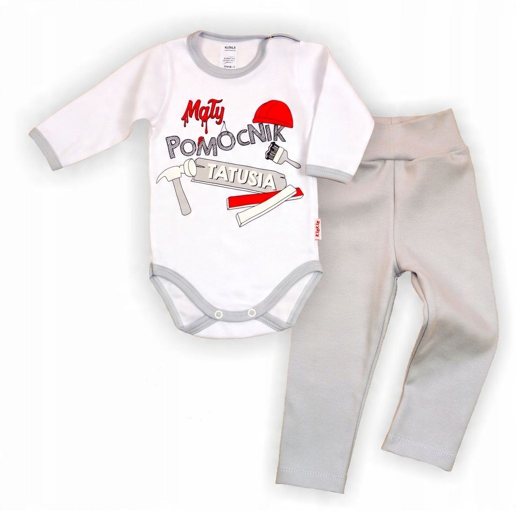 

Komplet Body Nadruk + Legginsy Wzory 92 Klekle
