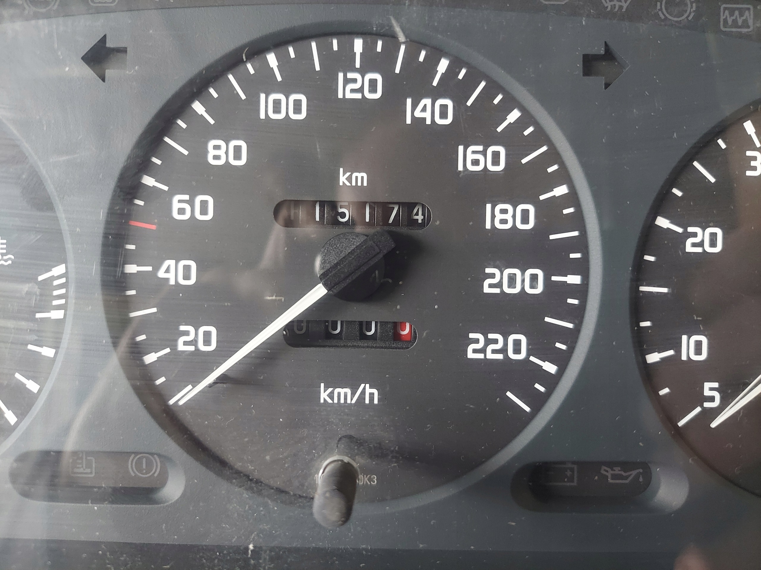 dials clock MEGANE and 2.0 B 7700839660