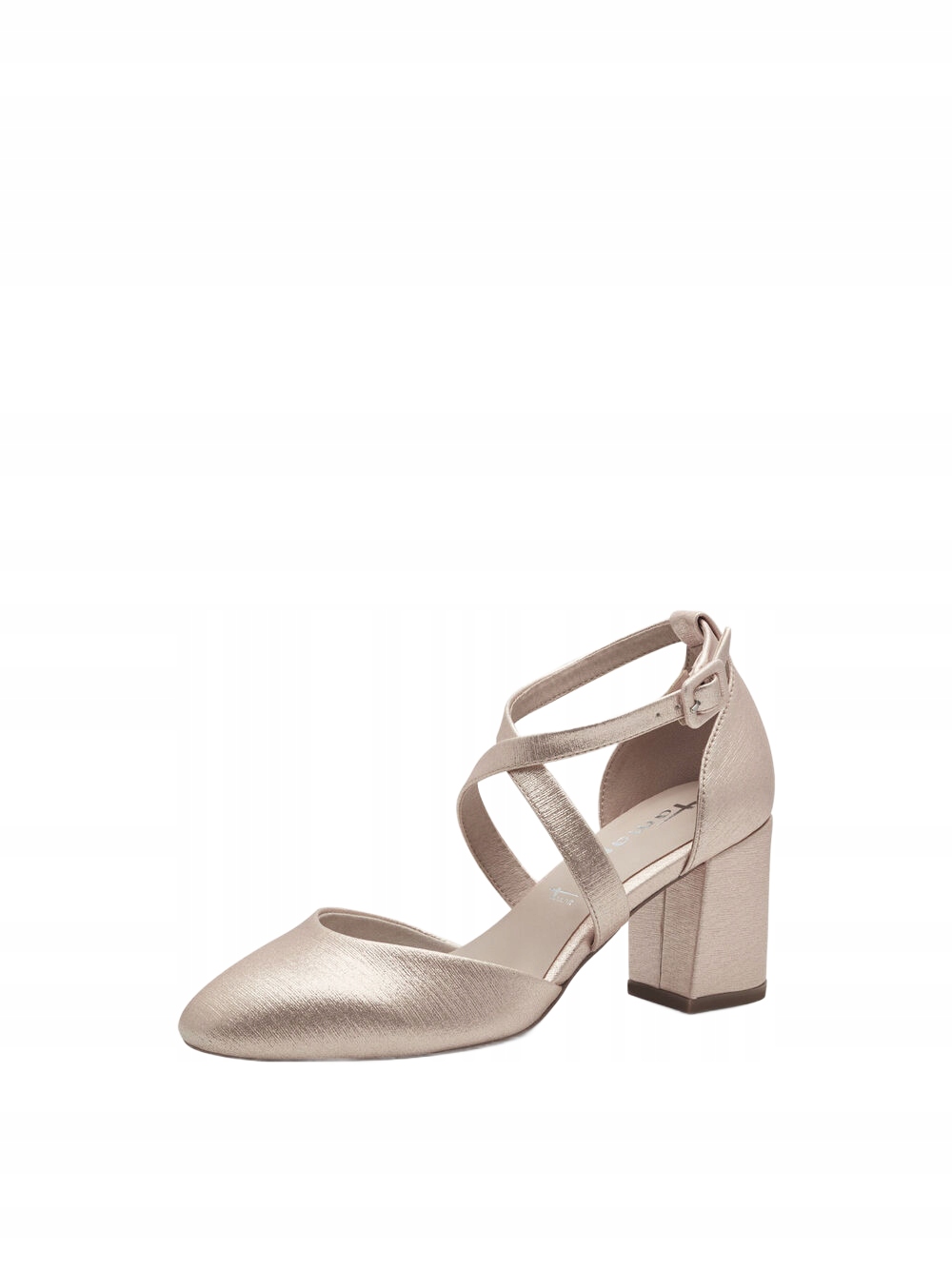 Tamaris Béžové Lodičky Se Zapínáním Na Sponu A Sloupek 39 6AB