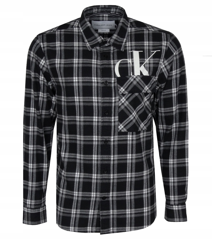 Calvin Klein Jeans pánská košile, flanelová kostkovaná, S
