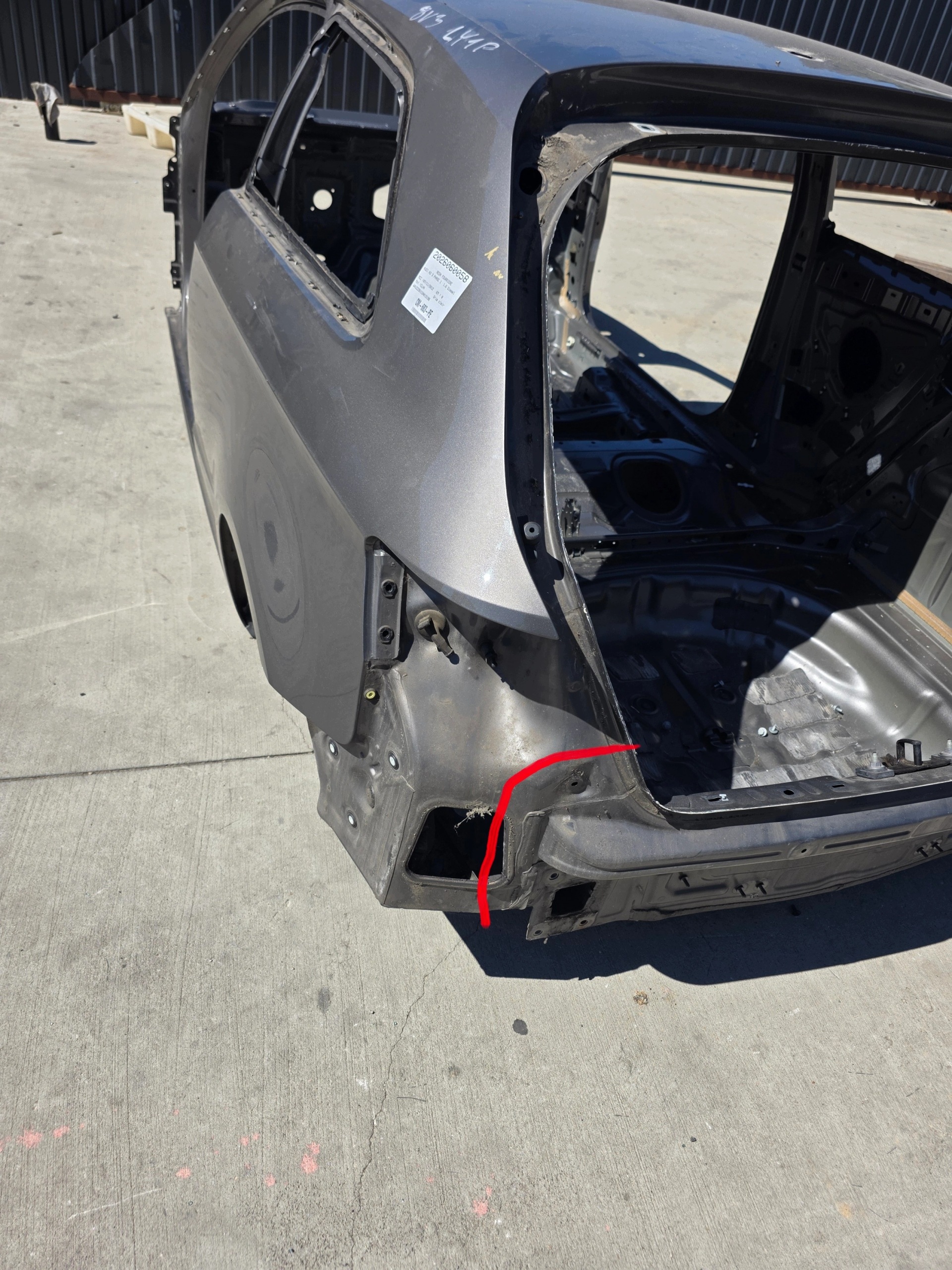 quarter fender rear part left side AUDI A3 8V 3-door 2011-2018 **