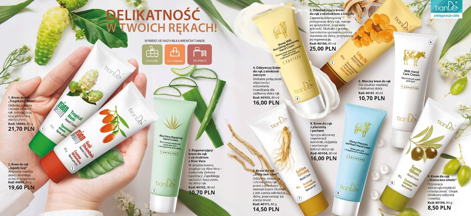 tianDe REGENERUJĄCY KREM Z PLACENTĄ I PERŁAMI Kod producenta 40104