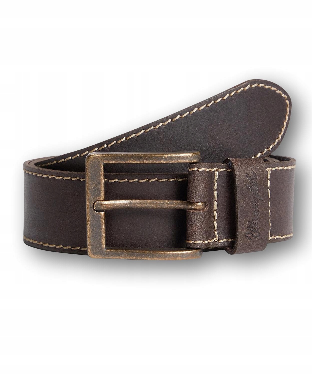 Pásek Wrangler Basic Stitched 112125438 W0081US85 Brown 100