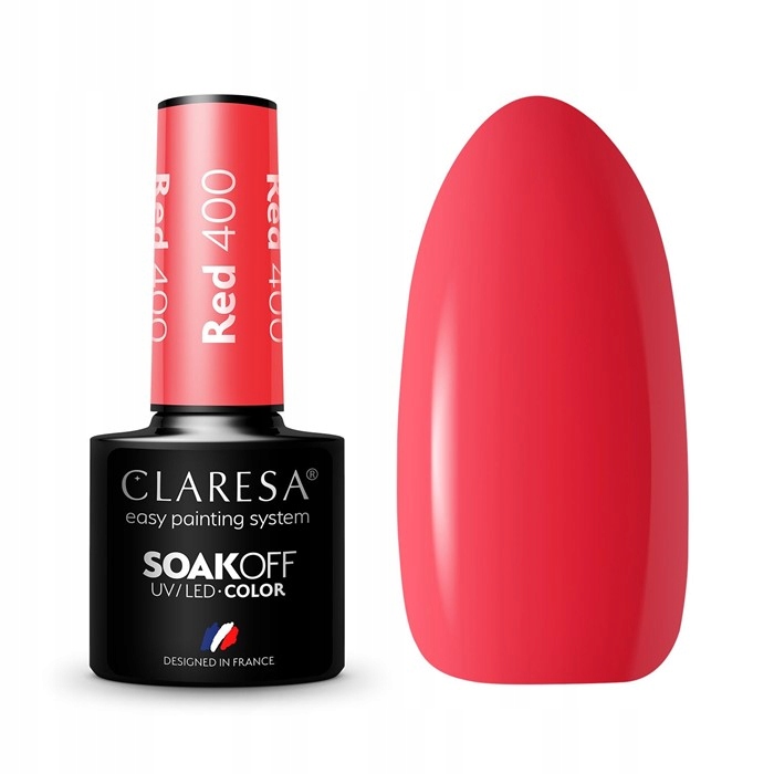 

Claresa Lakier hybrydowy Red 400 SoakOff Uv/led 5g
