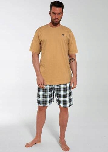 Pánské Pyžamo 326/183 Nature 3 Kr vel. 3XL-5XL 4XL medové