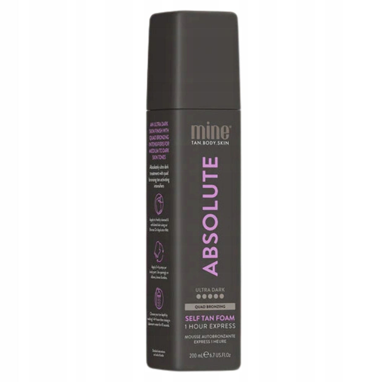 Pianka samoopalająca do ciała MineTan Absolute Ultra Dark 200 ml