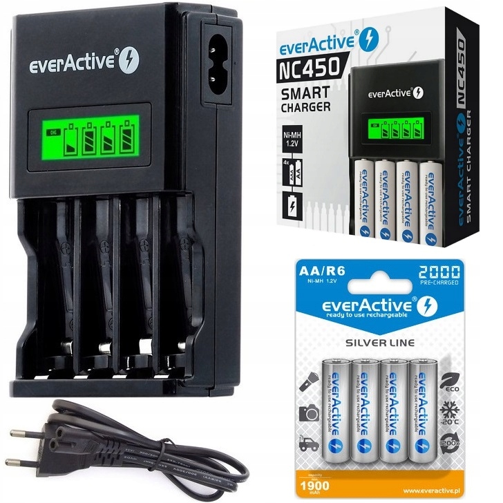 

Ładowarka do akumulatorków baterii Aa Aaa 4x Aku