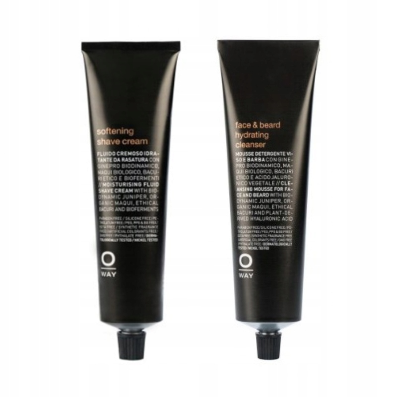 Oway Face & Beard Hydrating – čisticí pěna krém na holení