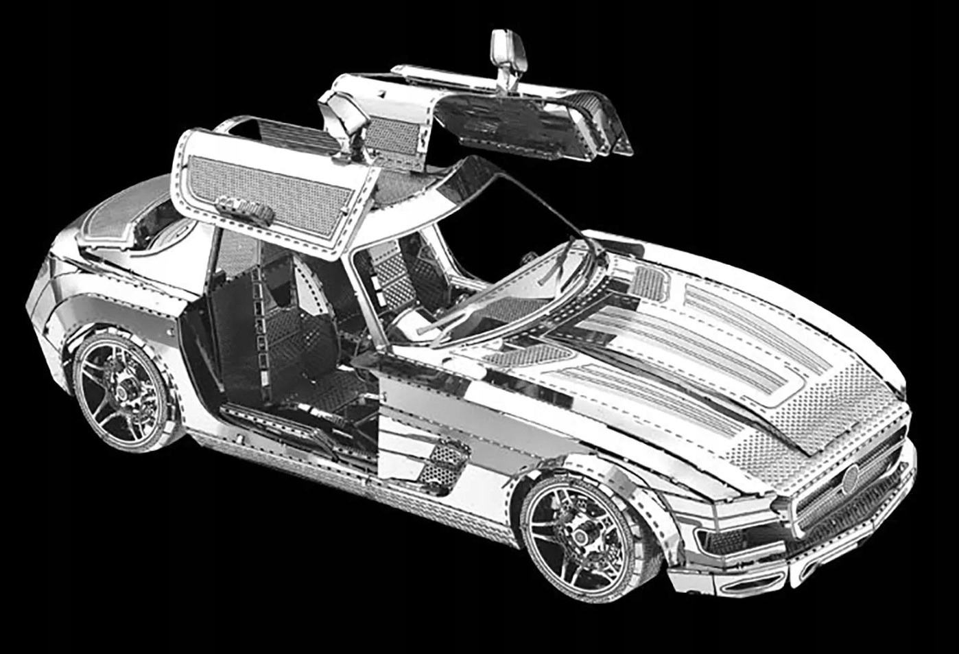 SPORTOWY samochód MERCEDES MB-188 metal model 14+ METALOWE PUZZLE 3D Liczba elementów 1