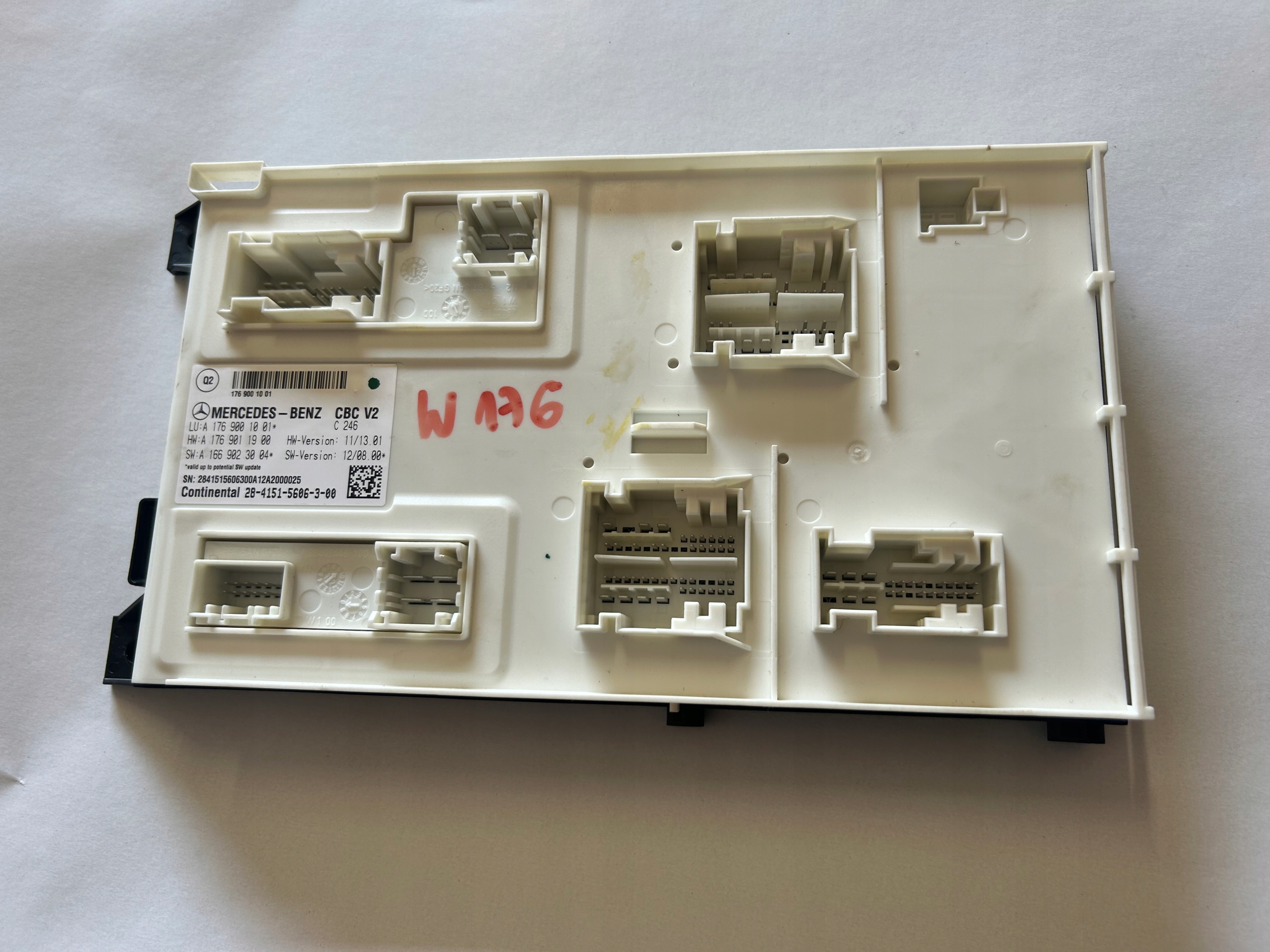 MERCEDES A KLASA W176 module control unit KOMFORTU A1769001001