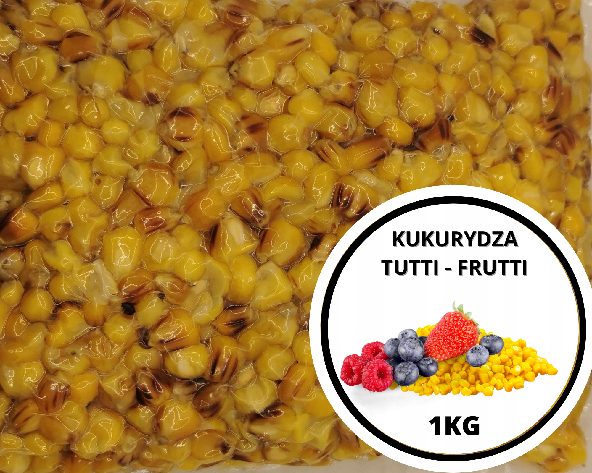 Kukurydza Tutti-frutti gotowa/gotowana Zanęta wędkarska SazanBaits 1kg