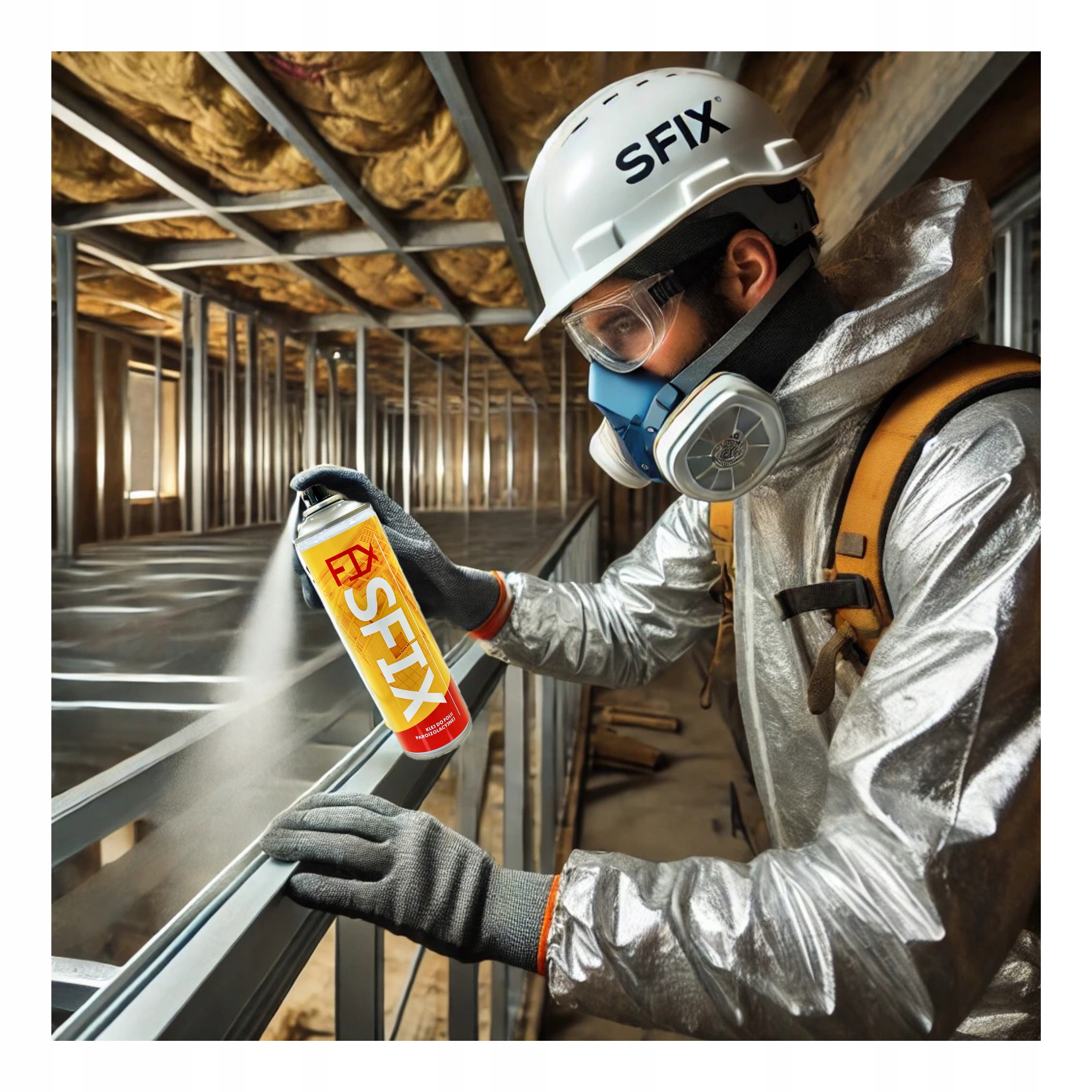 SFIX KLEJ DO FOLII PAROIZOLACYJNEJ SEKUNDOWY SPRAY DO PAROIZOLACJI 500ml Rodzaj inny