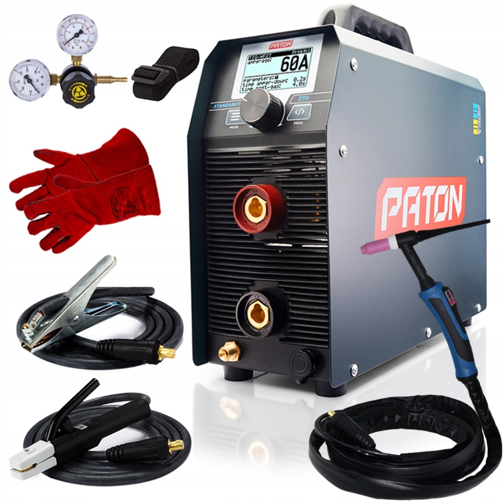 Tig Hf Mma svářečka Paton StandardTIG 270A Svařovací sada Držák Tig