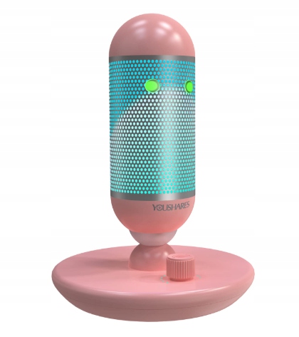 Mikrofon USB RGB do Komputera Streaming Podcast PS5/PC Gamingowy