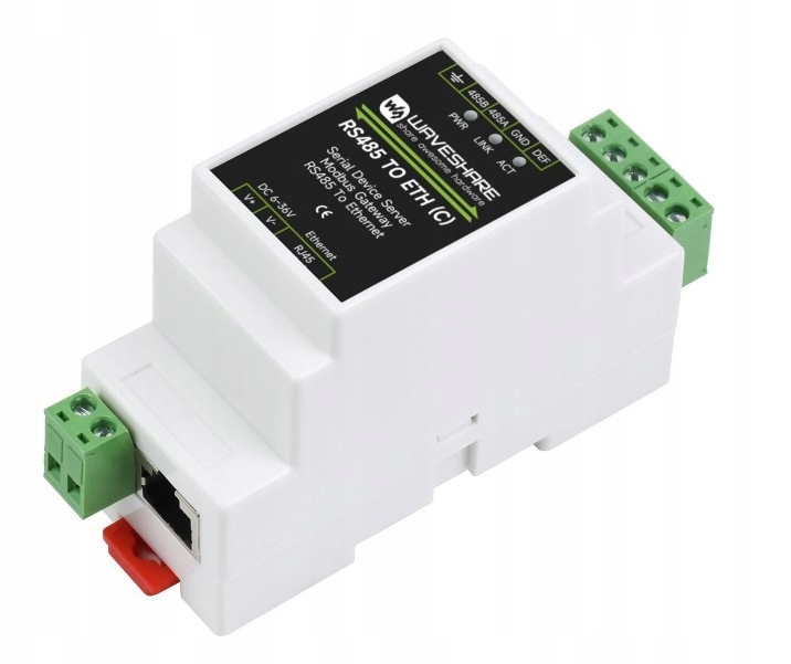 Konwerter RS485 na Ethernet RS485 /RJ45 Modbus Rtu Tcp SKU:30303