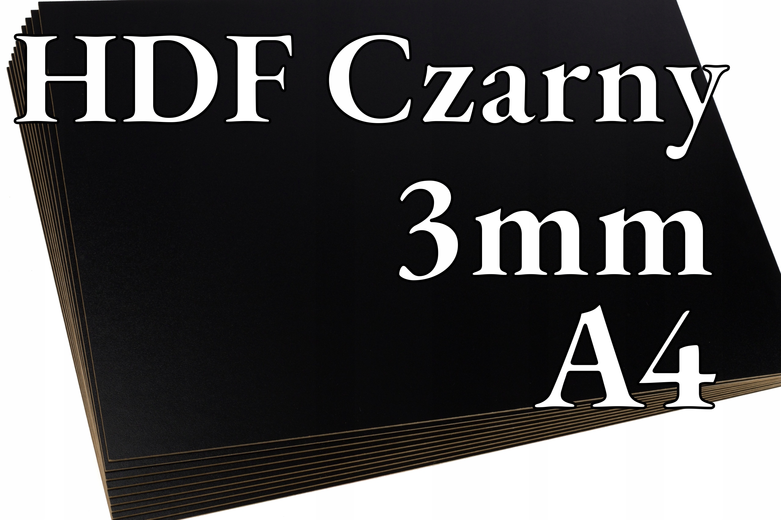 

10x Hdf Czarny 3mm A4 297x210mm cięcie laser