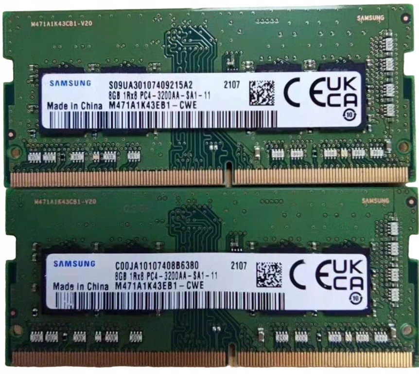 Samsung PC4-3200AA DDR4 16GB 泳がせる (2x8GB) メモリ
