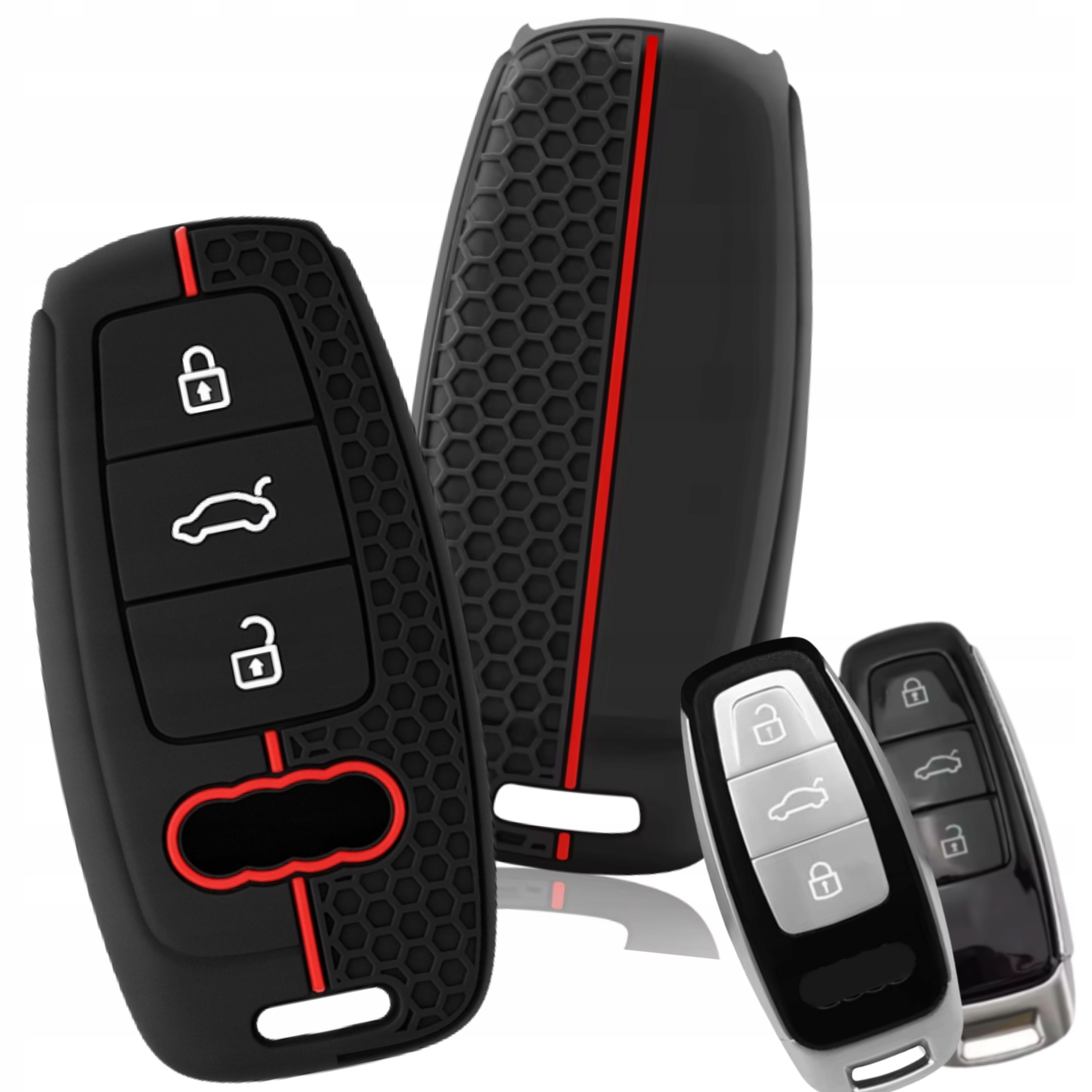Silikonowe Etui Na Kluczyk Pilot Audi A3 A4 B9 A6 A7 4K A8 E-tron Q8 SQ8 Q7