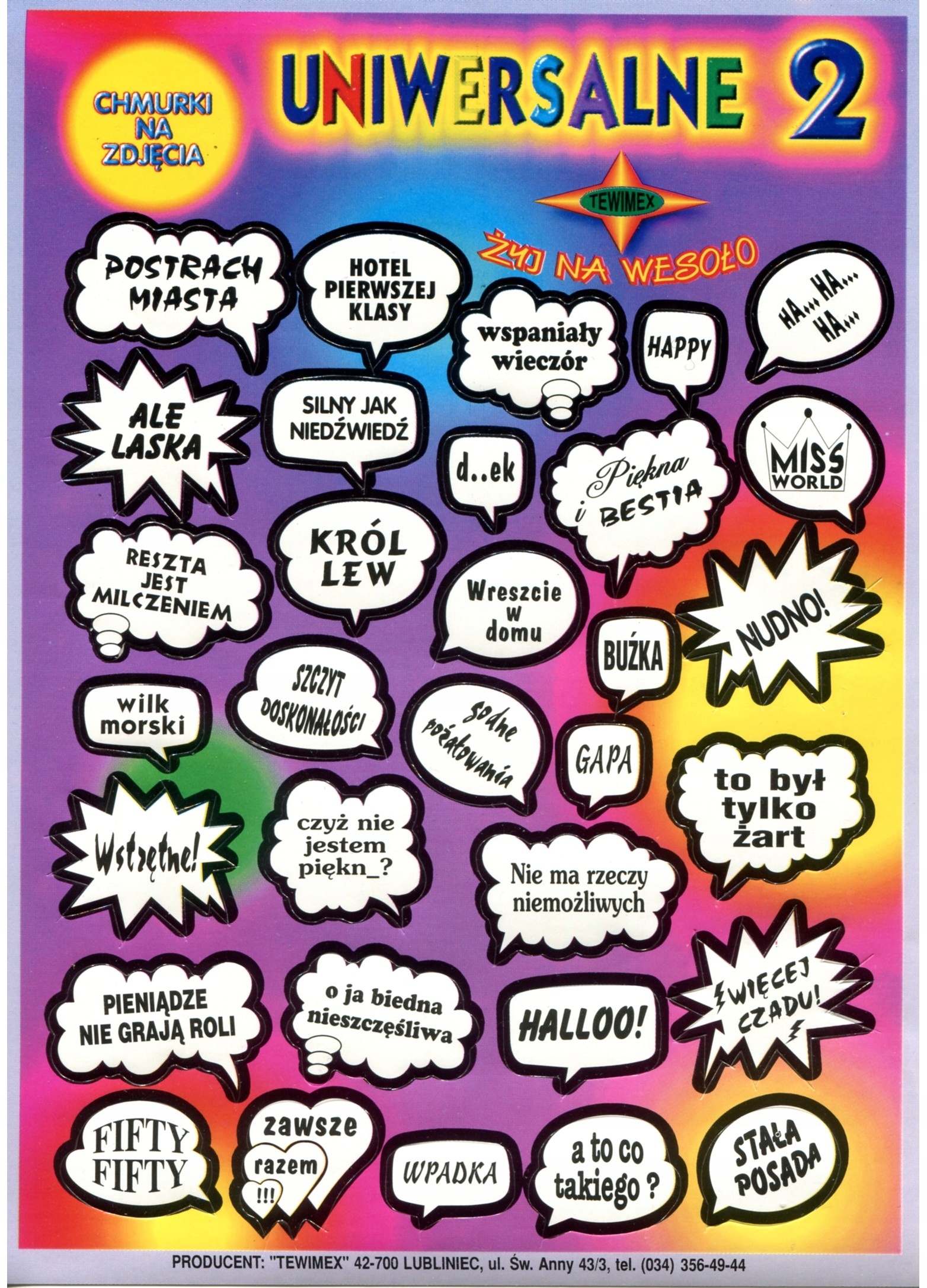 CHMURKI DO OPISÓW ZDJĘĆ, KSIĘGA GOŚCI, ALBUM