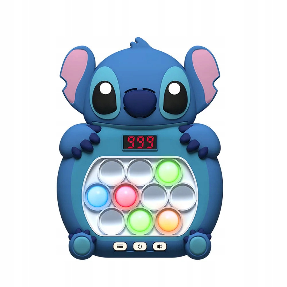 GRA ZRĘCZNOŚCIOWA STITCH POP IT ANTYSTRESOWA ELEKTRYCZNA STICH NIEBIESKI