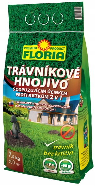 Floria trávníkové hnojivo proti krtkům 7,5 kg